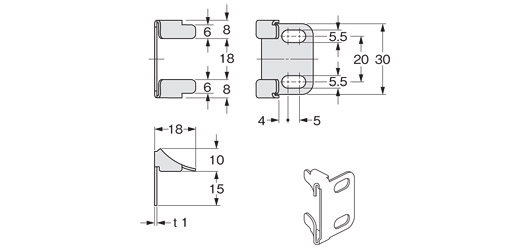 MS-SF2B-2 側(cè)面安裝用