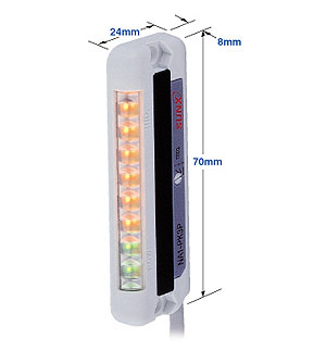 使用大型、明亮、醒目的作業指示燈